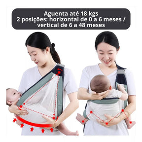 Canguru Ama Baby Respirável e Confortável - Ama Mamma