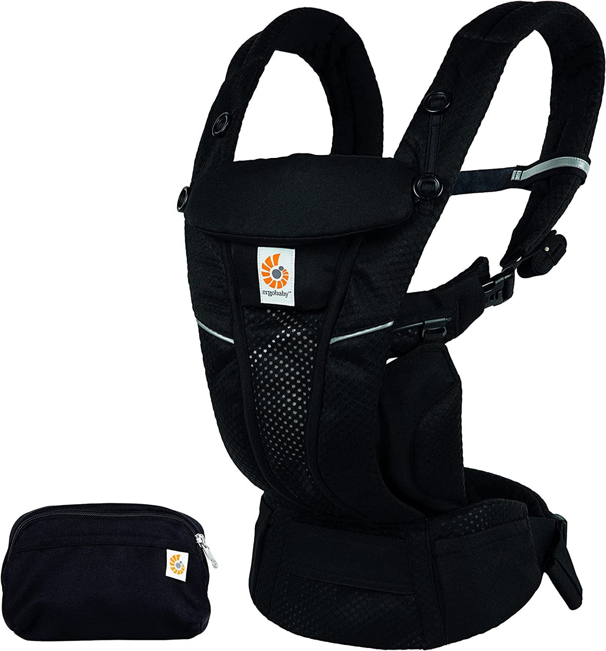 Canguru Ergobaby 4 Posições Omni 360 Air Mesh - Black