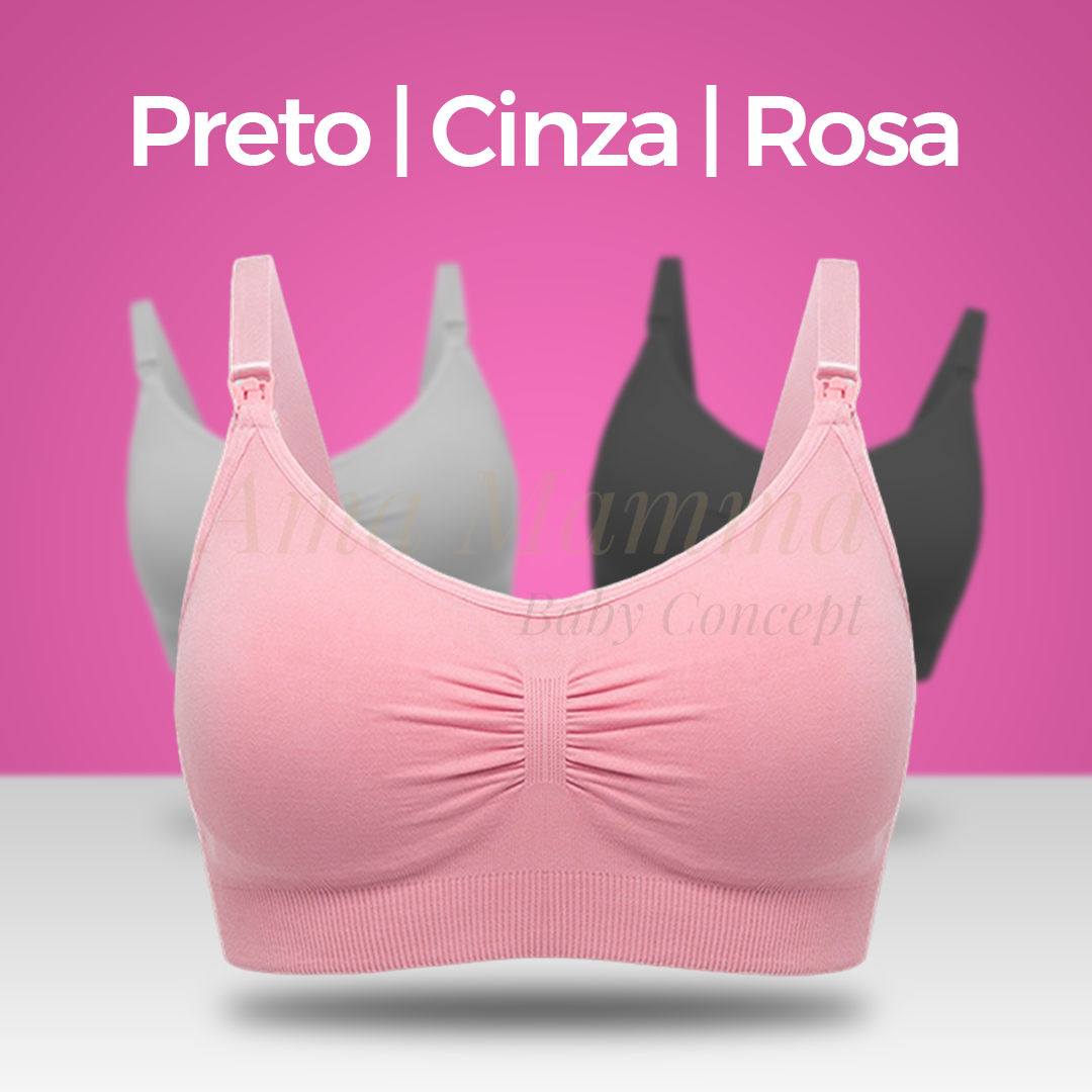 KIT Sutiã de Amamentação Sem Costura | Compre 2 Leve 3 - Ama Mamma