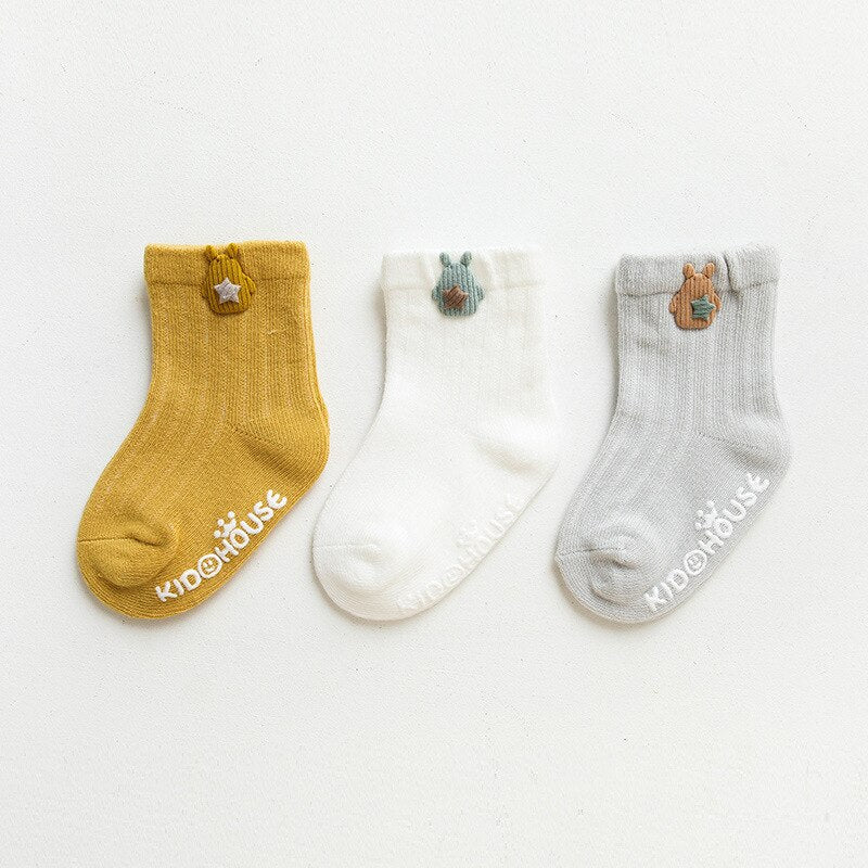 Kit 3 Pares de Meia Bichinhos - Ama Mamma