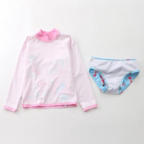 Conjunto Infantil Praia Manga Longa Sereia Rosa - Ama Mamma