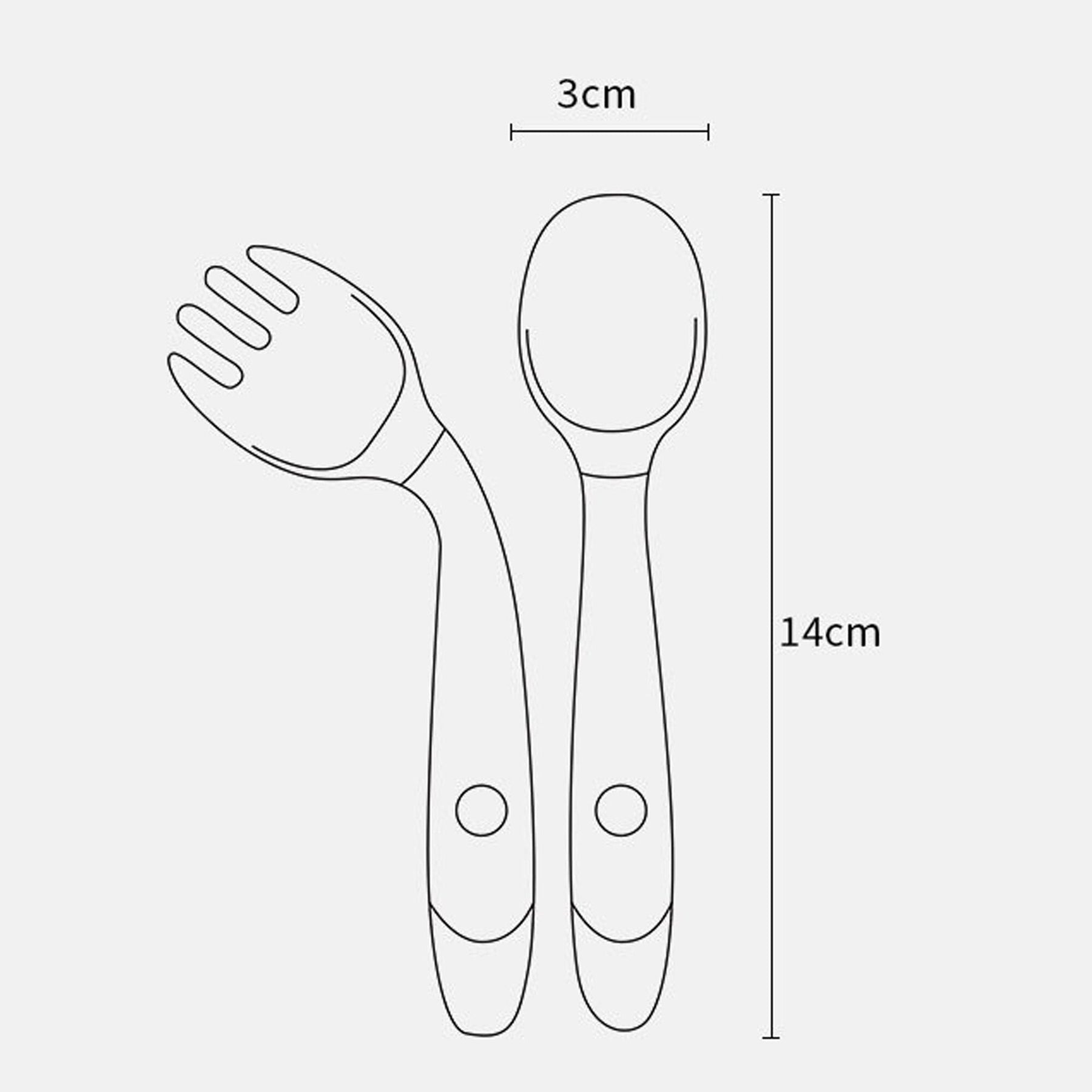 Talheres de Silicone Flexíveis - Ama Mamma