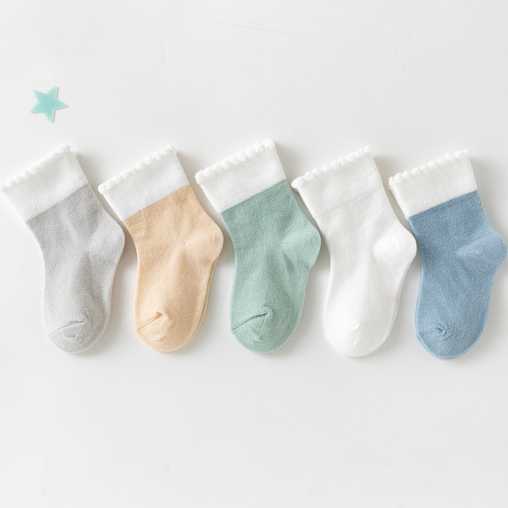 Kit 5 pares de Meia Baby Colors - Ama Mamma