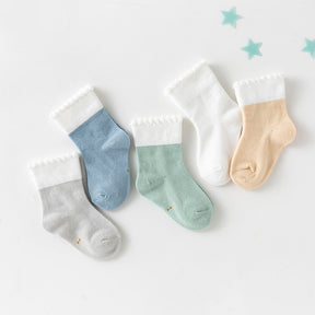 Kit 5 pares de Meia Baby Colors - Ama Mamma