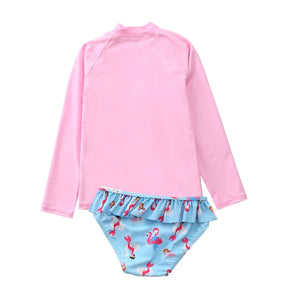 Conjunto Infantil Praia Manga Longa Sereia Rosa - Ama Mamma