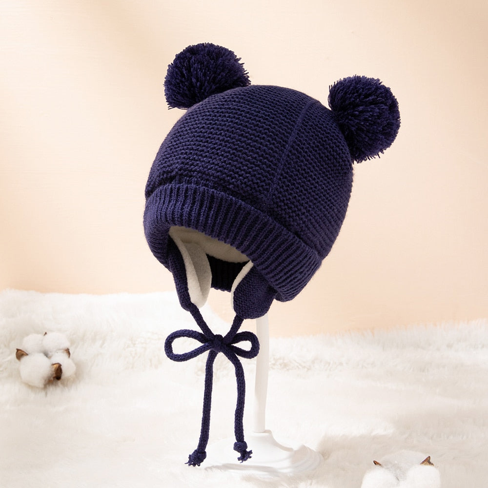 Gorro Aviador com Pompom - Ama Mamma