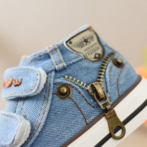 Tênis Infantil Jeans Cano Alto - Ama Mamma