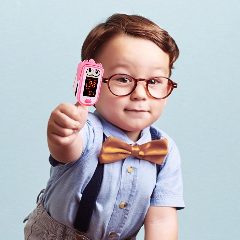Oxímetro de Dedo Divertido Infantil com LED - Ama Mamma