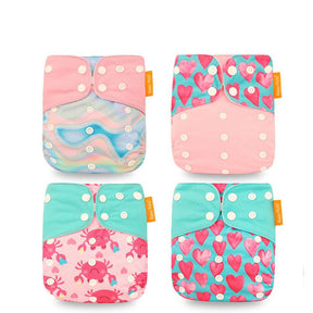 Fralda de Pano Infantil Ecológica e Reutilizável - 4 unidades - Ama Mamma