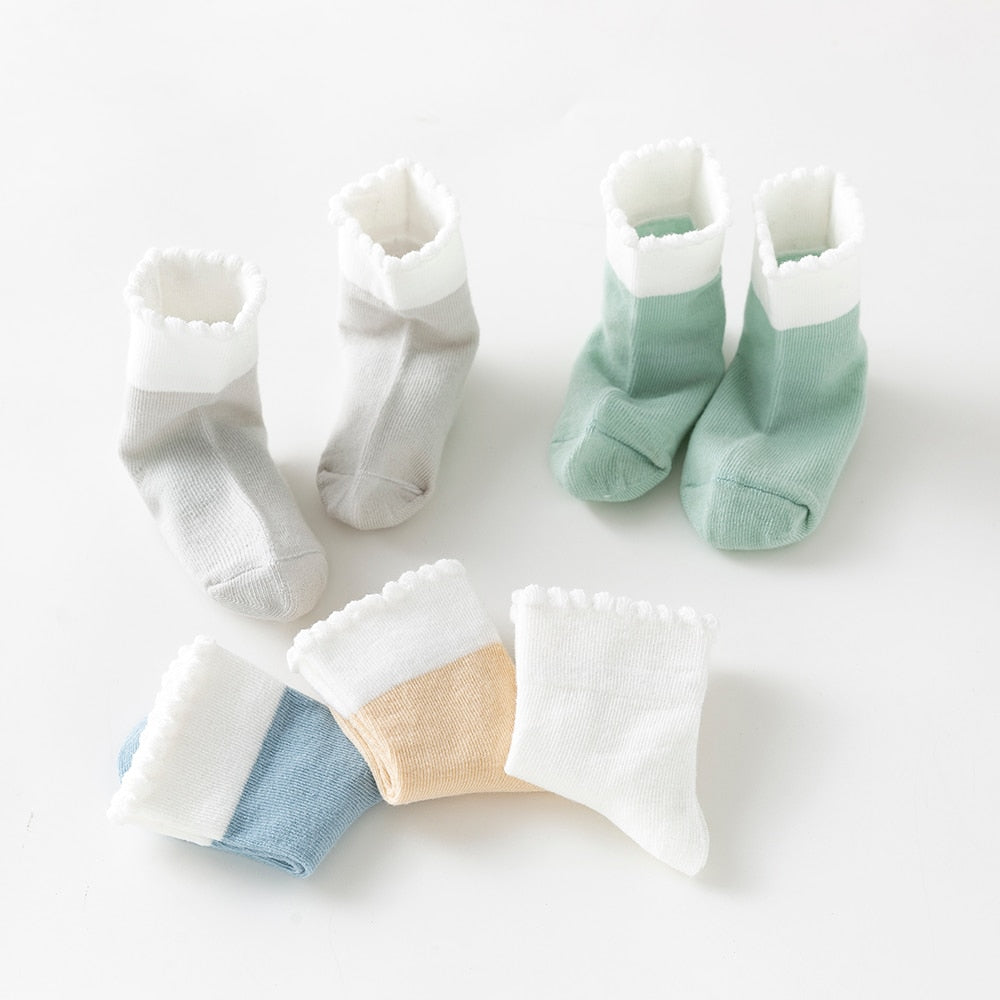 Kit 5 pares de Meia Baby Colors - Ama Mamma