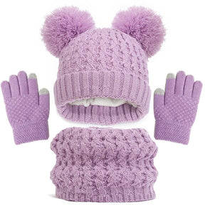 Kit de Inverno Infantil Touca Luvas Cachecol - Ama Mamma
