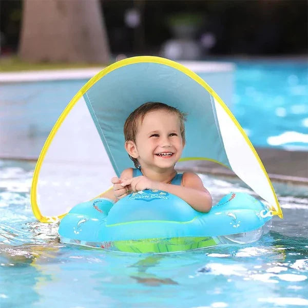 Boia de Piscina para Bebê com Cobertura Proteção UV - Ama Mamma
