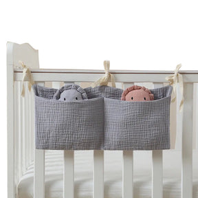 Bolsa de Algodão Organizadora para Berço de Bebês - Ama Mamma