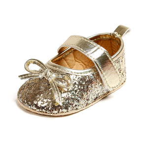 Sapatilha Infantil Bebê Dourado Festa - Ama Mamma