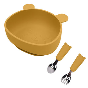 Bowl e Talheres para Alimentação do Bebê Meu Ursinho - Ama Mamma