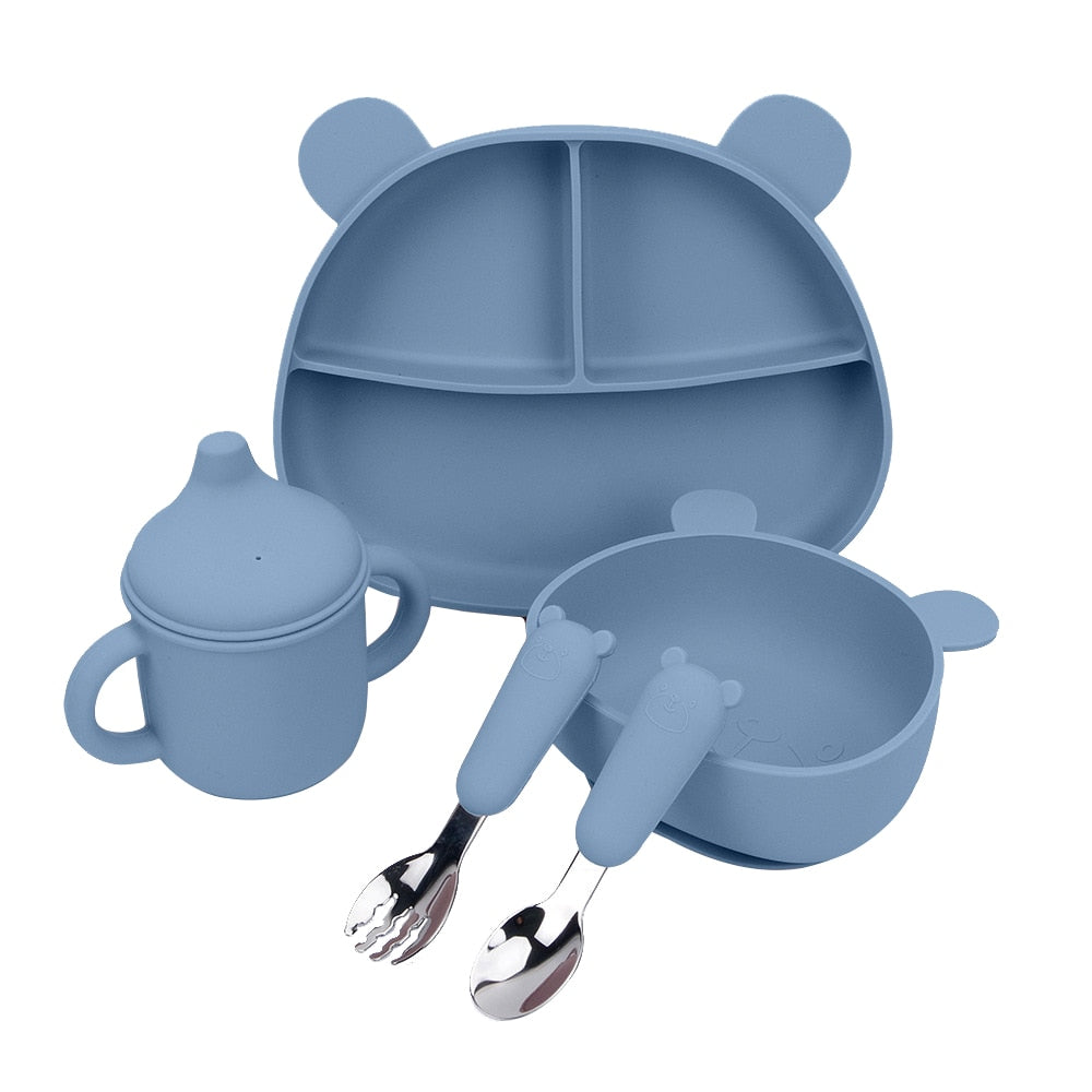 Kit Alimentação do Bebê - Meu Ursinho - 5 Peças - Ama Mamma
