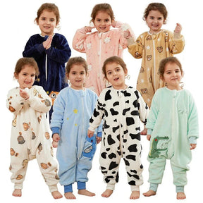 Macacão Pijama de Inverno Infantil Fleece com Zíper Longo - Ama Mamma