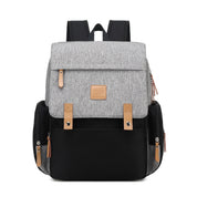 Mochila Bolsa Maternidade Cinza/Preta - Ama Mamma