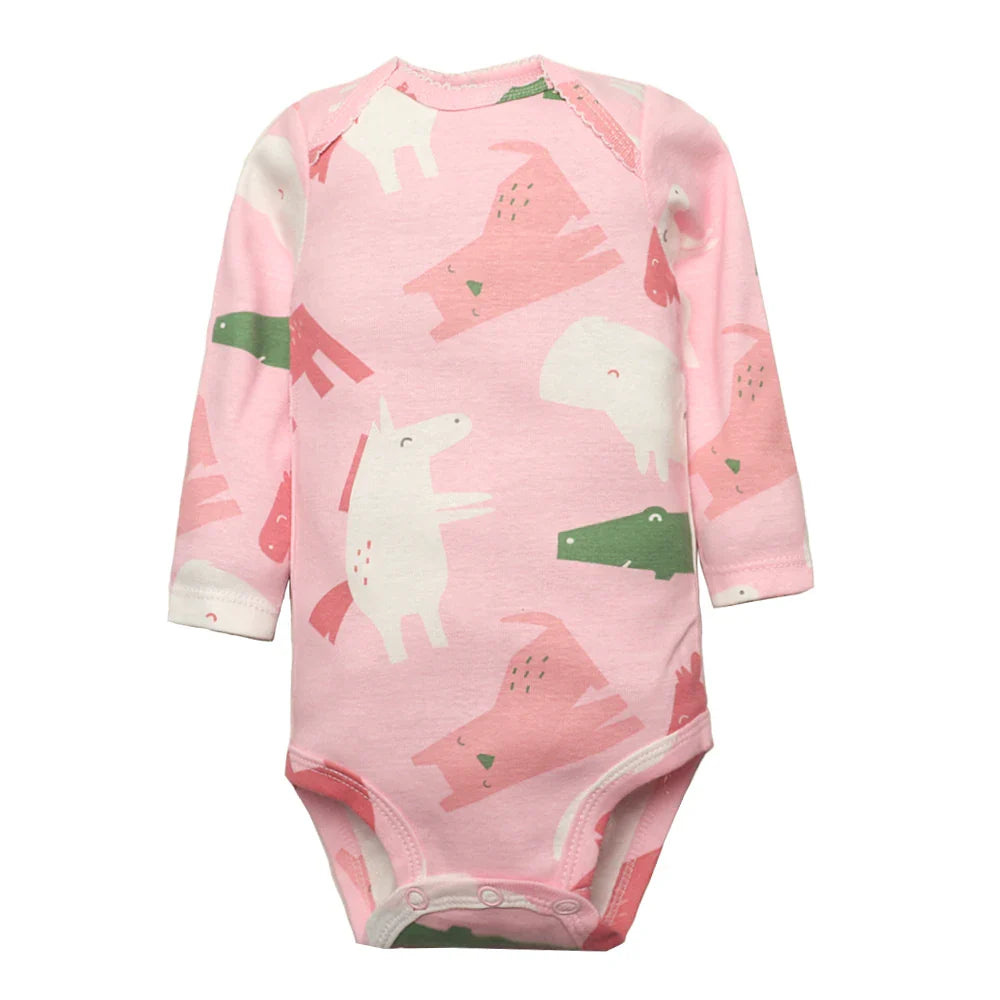 Kit Body Manga Longa para Bebê Meninas 5 Peças - Ama Mamma