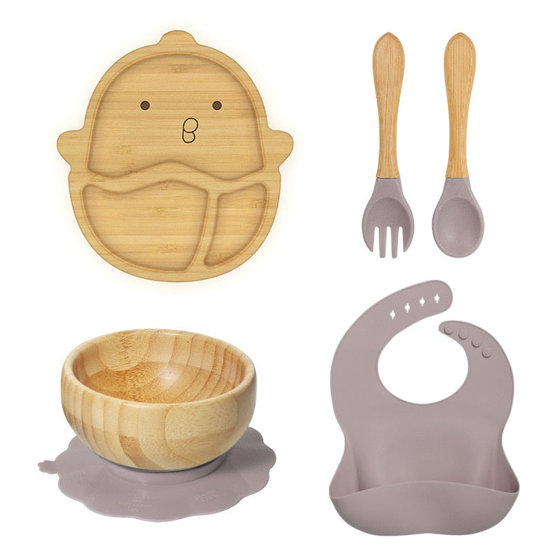Kit Alimentação do Bebê Fazendinha - 5 Peças - Ama Mamma