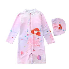 Macaquinho de Praia Infantil Manga Longa Bailarina - Ama Mamma