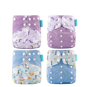 Fralda de Pano Infantil Ecológica e Reutilizável - 4 unidades - Ama Mamma