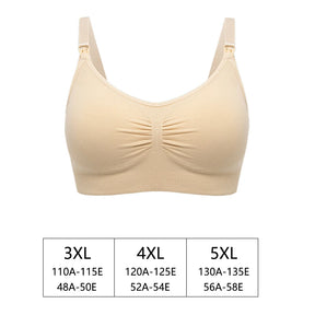Ajustável sem costura plus size sutiã de enfermagem respirável feminino sutiã de amamentação roupa interior de alta qualidade roupas para grávidas push up