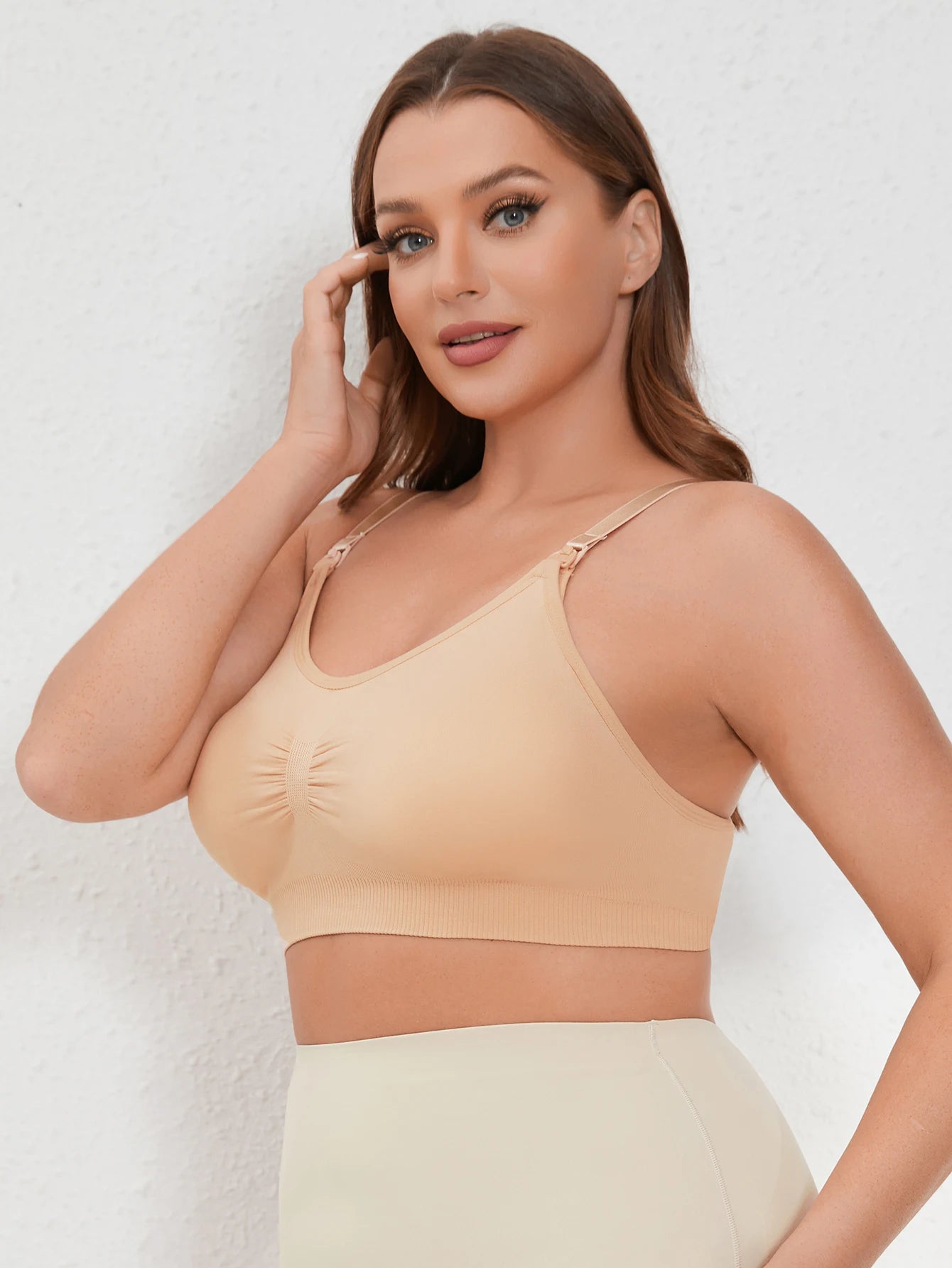 Ajustável sem costura plus size sutiã de enfermagem respirável feminino sutiã de amamentação roupa interior de alta qualidade roupas para grávidas push up
