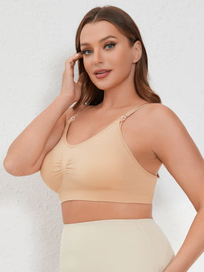 Ajustável sem costura plus size sutiã de enfermagem respirável feminino sutiã de amamentação roupa interior de alta qualidade roupas para grávidas push up