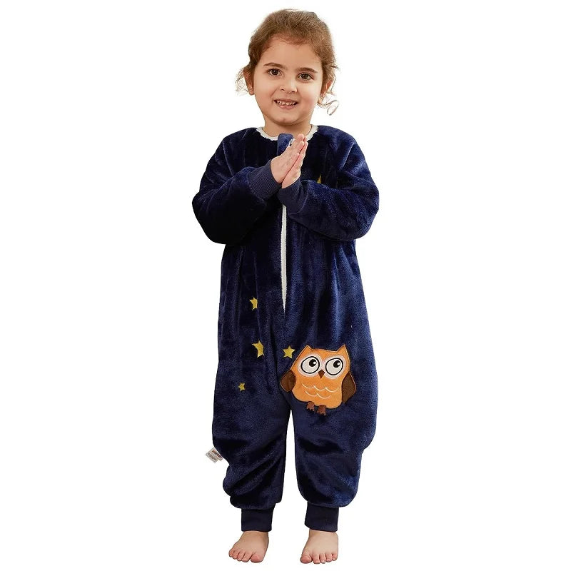 Macacão Pijama de Inverno Infantil Fleece com Zíper Longo - Ama Mamma