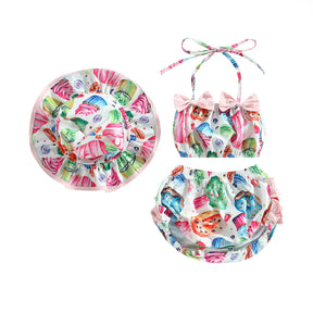 Biquini Infantil Top - 3 Pçs - Ama Mamma