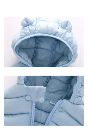 Colete de Inverno Infantil Com Capuz e Zíper - Ama Mamma