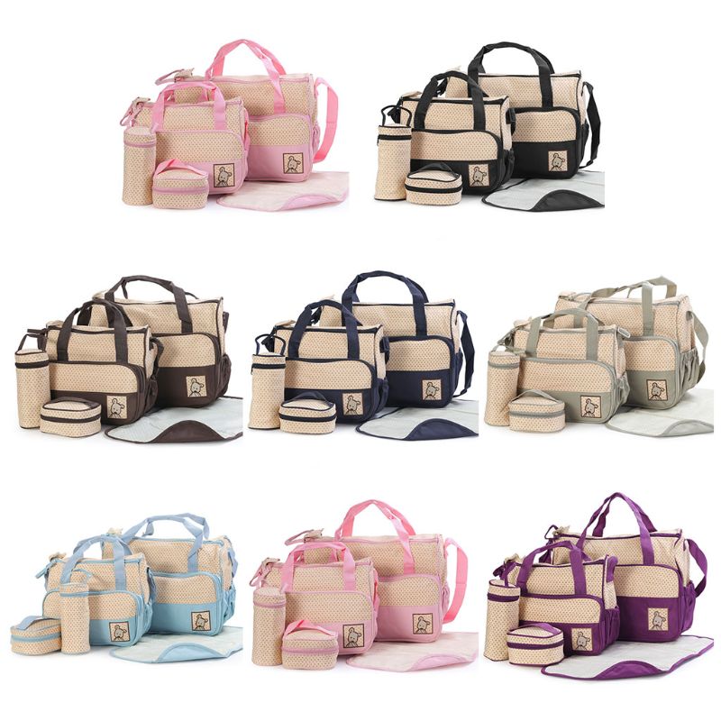 Kit Bolsas Maternidade com 5 Peças - Ama Mamma - Ama Mamma