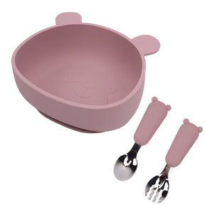 Bowl e Talheres para Alimentação do Bebê Meu Ursinho - Ama Mamma