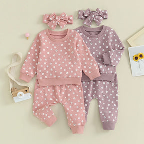 Conjunto Moletom Infantil Feminino Flores - Ama Mamma