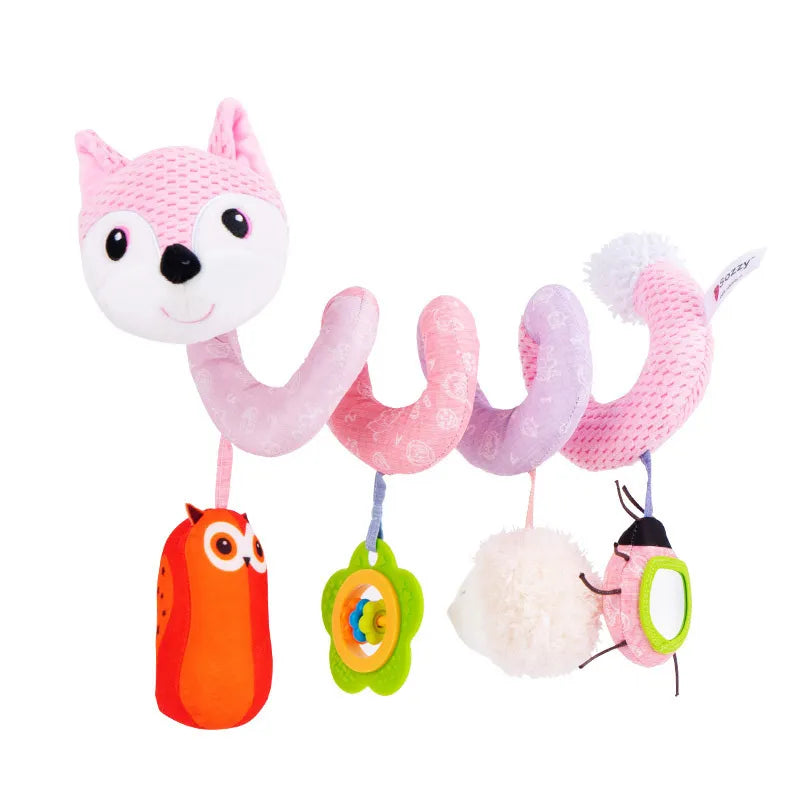 Chocalho e Móbile Espiral Bichinhos Divertidos Para Carrinho e Bebê Conforto - Ama Mamma