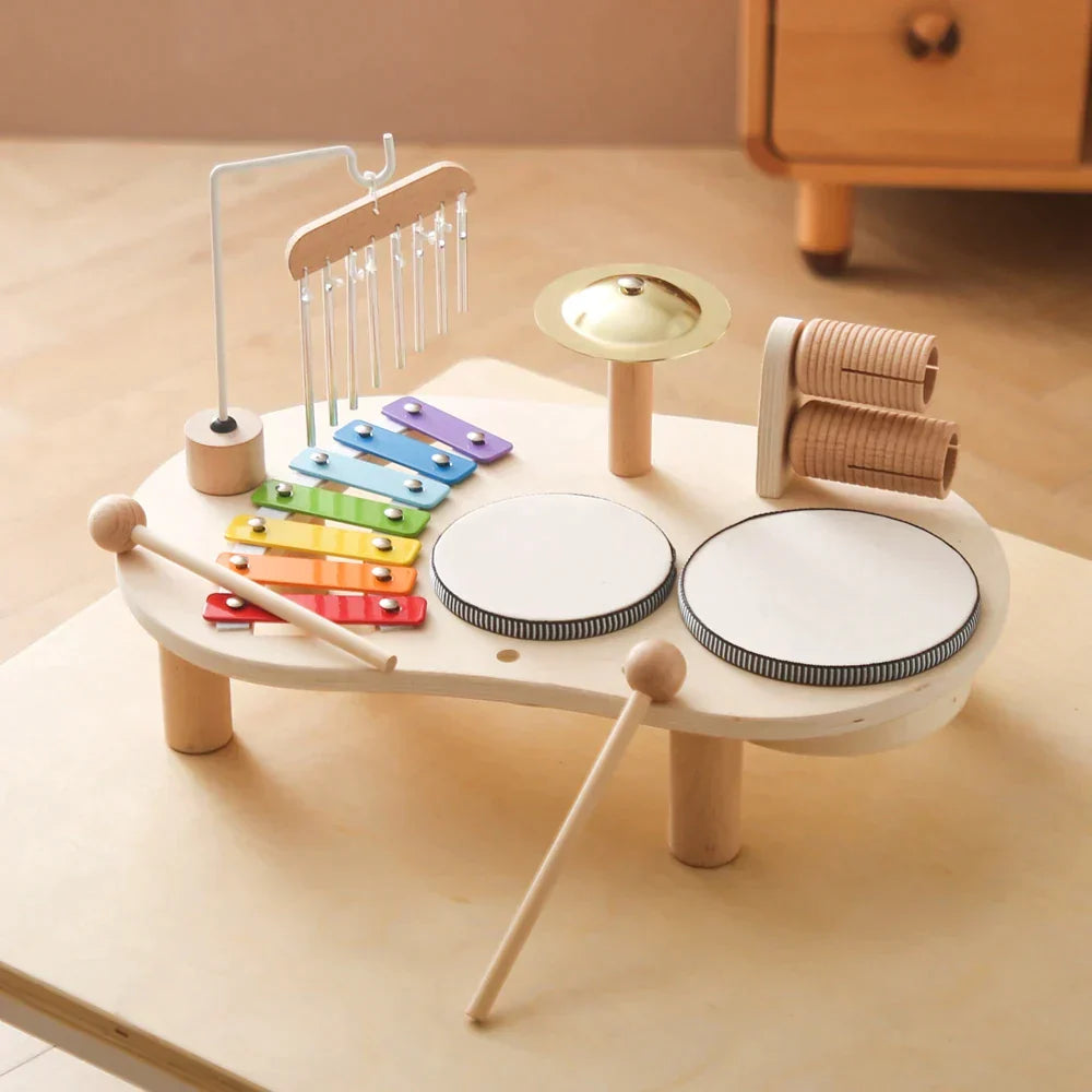 Instrumento Musical Infantil Montessori - Bateria - Ama Mamma
