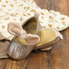 Sapatilha Infantil Bebê Dourado Festa - Ama Mamma