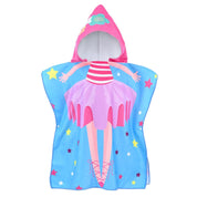 Poncho Infantil Atoalhado Praia com Capuz Menina - Ama Mamma