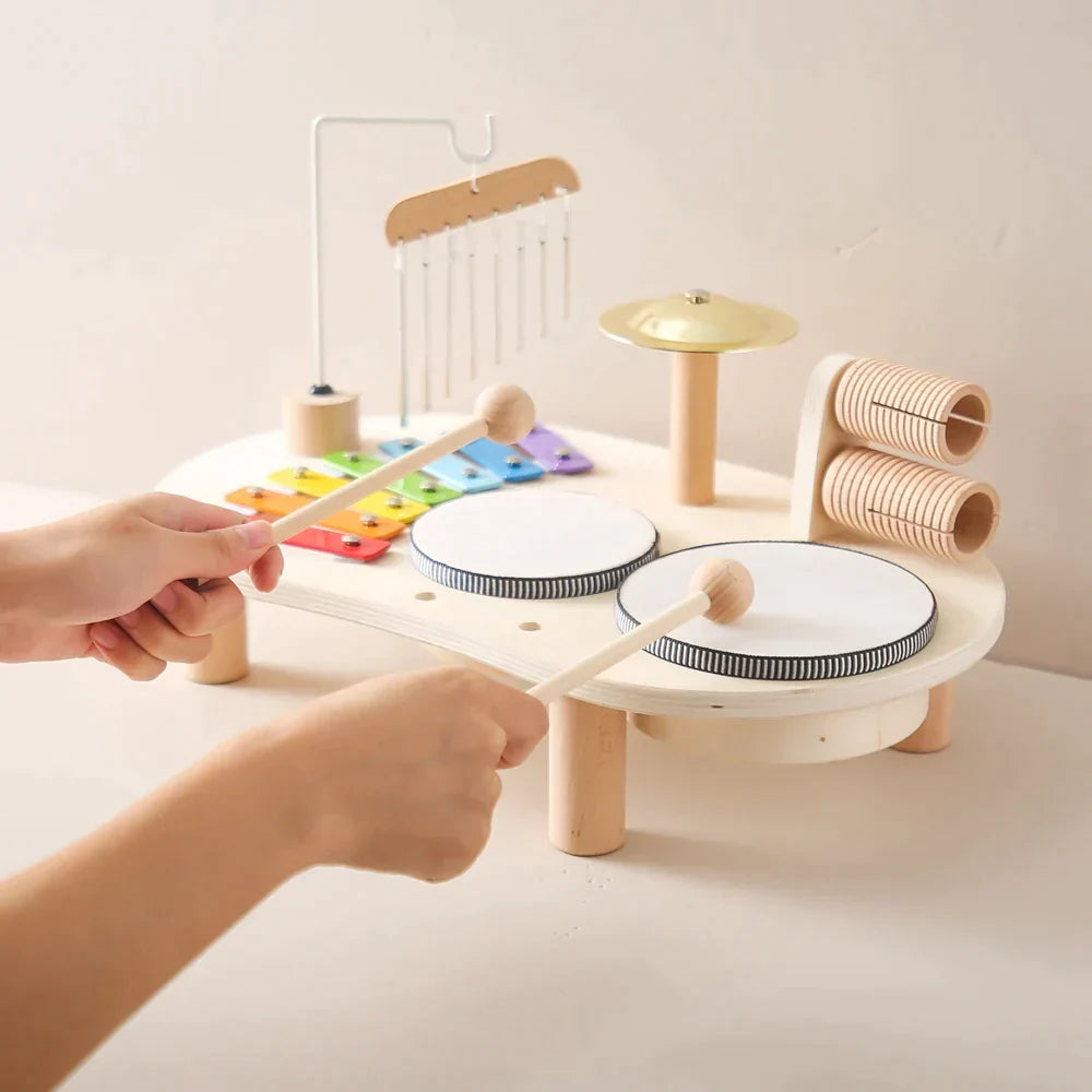 Instrumento Musical Infantil Montessori - Bateria - Ama Mamma