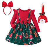 Vestido Natalino Princesa Vermelho para Meninas - Ama Mamma