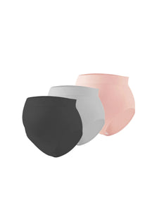 3 pçs nova roupa interior de cintura alta respirável e confortável para mulheres grávidas sem costura e apertadas