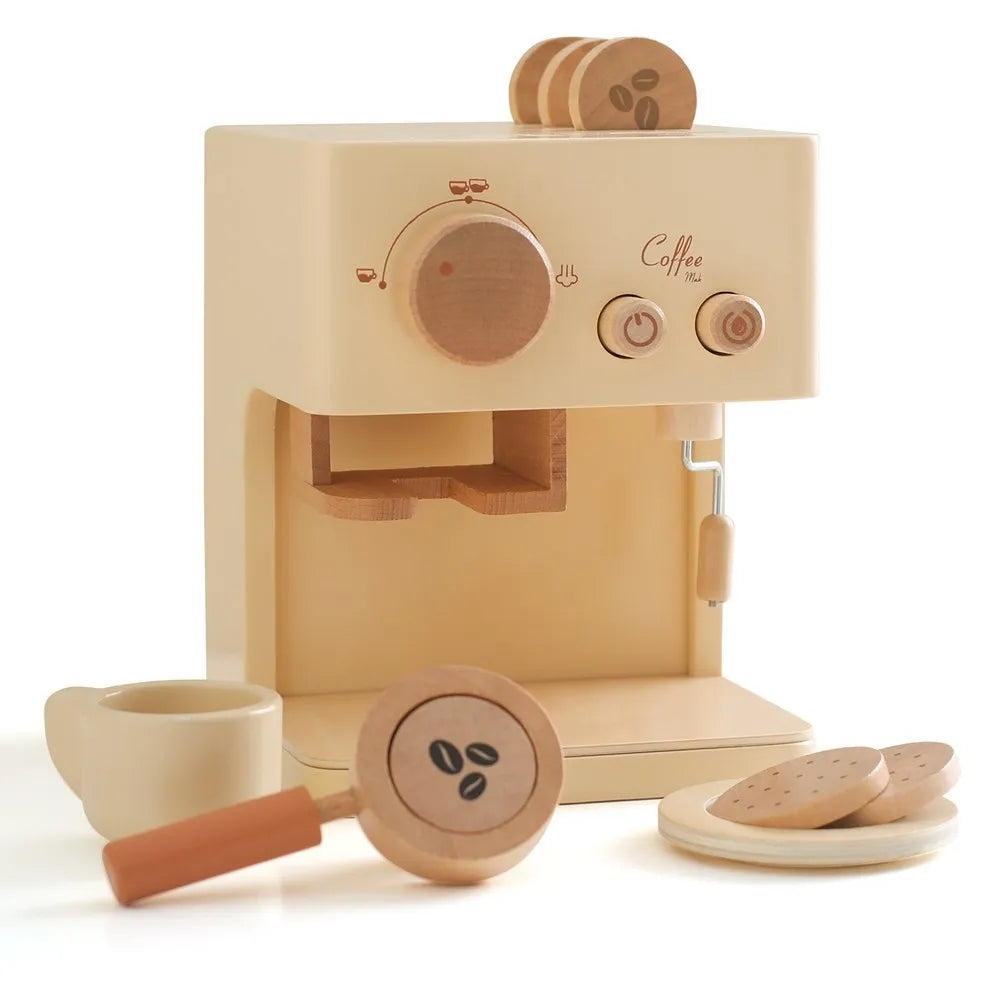 Cozinha Montessori - Máquina de Café Expresso de Madeira - Ama Mamma