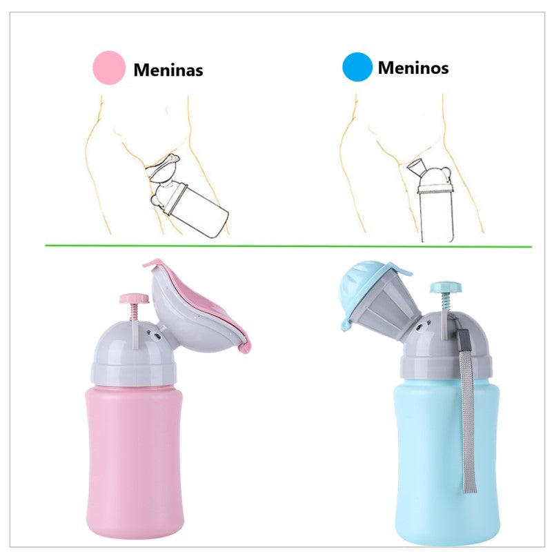 Mictório Infantil Portátil Rosa - Ama Mamma