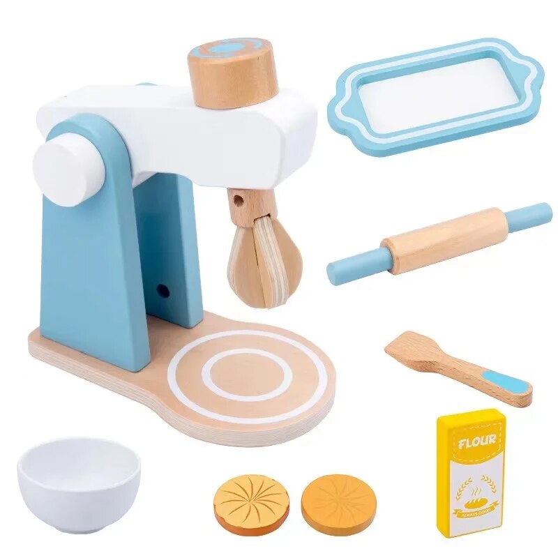 Kit Cozinha Montessori em Madeira Batedeira - Ama Mamma