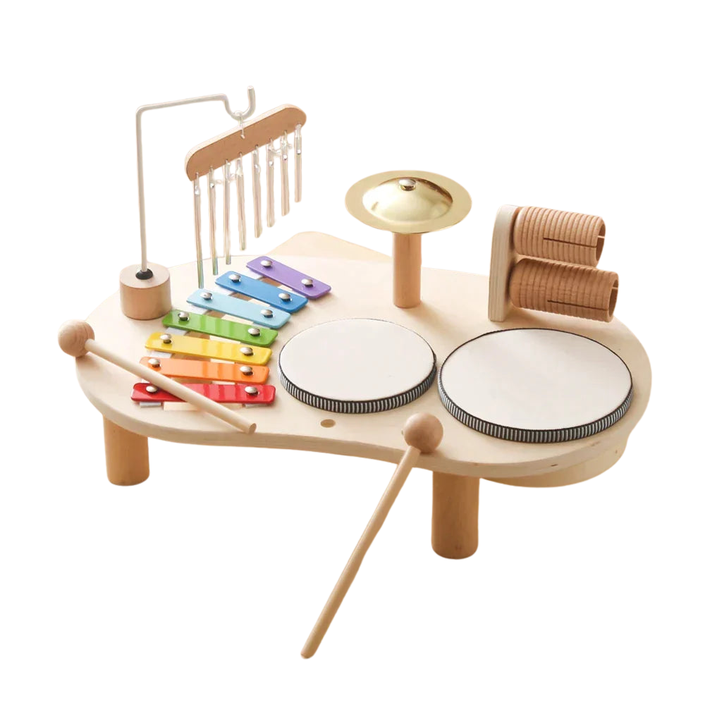 Instrumento Musical Infantil Montessori - Bateria - Ama Mamma