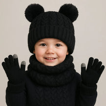 Kit de Inverno Infantil Touca Luvas Cachecol