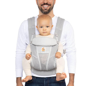 Canguru Ergobaby 4 Posições Omni 360 Air Mesh - Pearl Grey