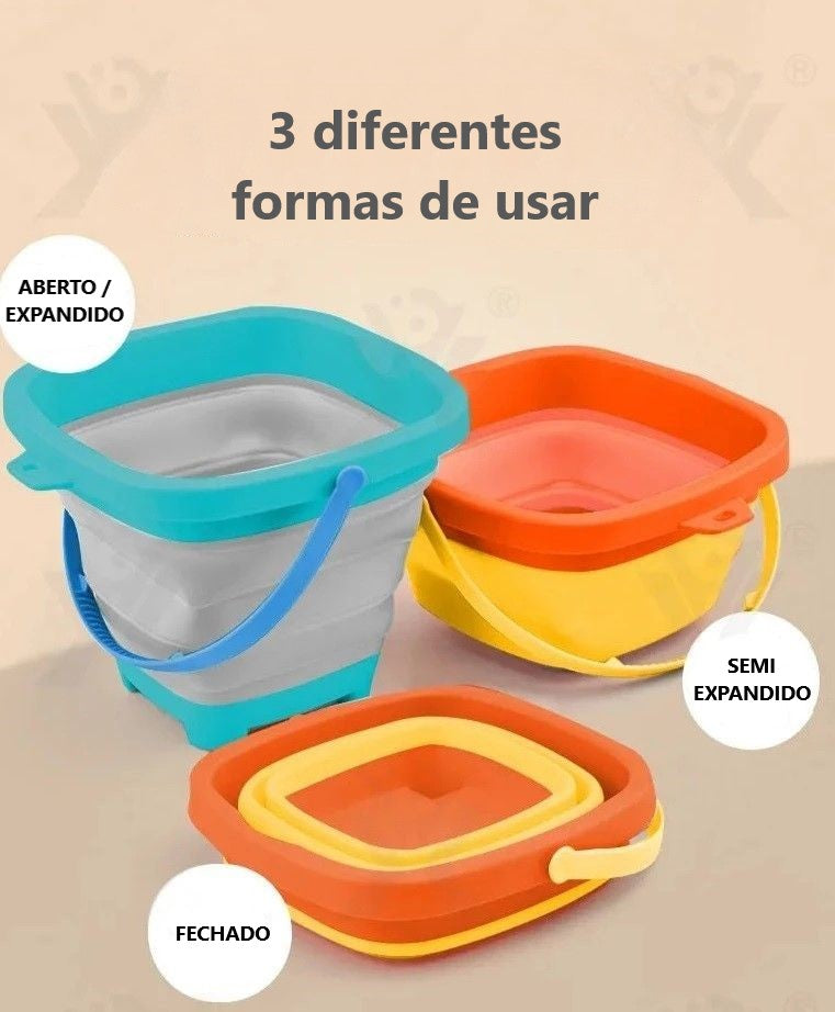 Brinquedo de Praia Baldinho de Areia Retrátil - Ama Mamma