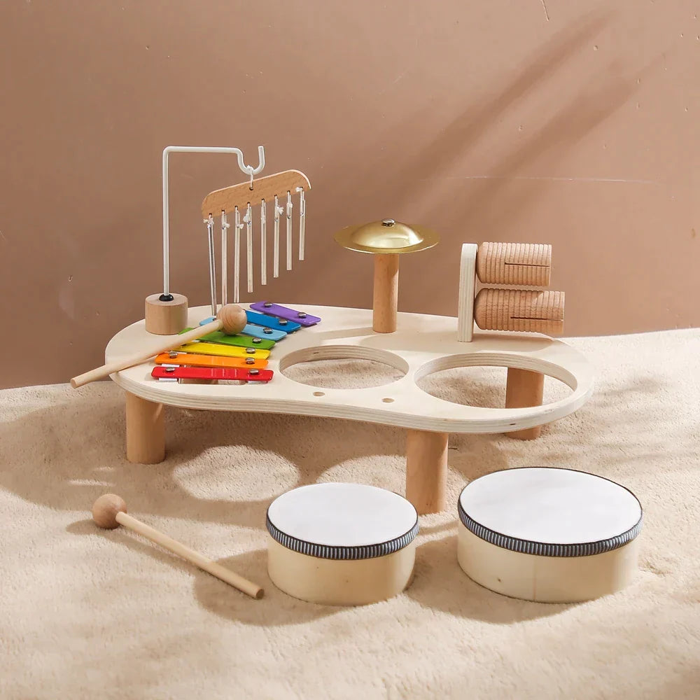 Instrumento Musical Infantil Montessori - Bateria - Ama Mamma